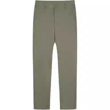 才子 时尚百搭简约纯色中腰直筒休闲裤 男款