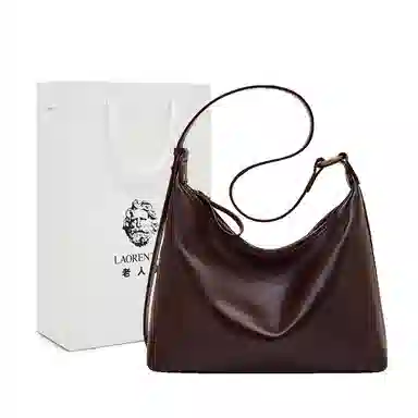 老人头 时尚高级感气质百搭通勤 牛皮 单肩包 女款 多色