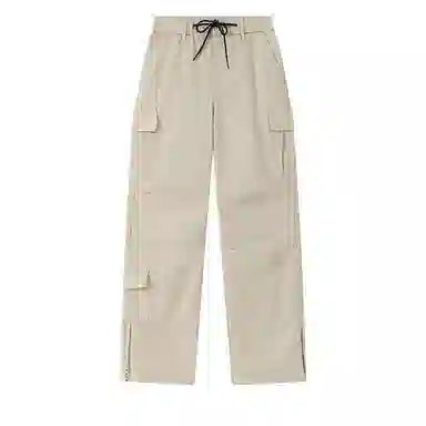 兔先森 美式复古高街折叠拼接伞兵裤直筒宽松工装休闲裤 男女同款