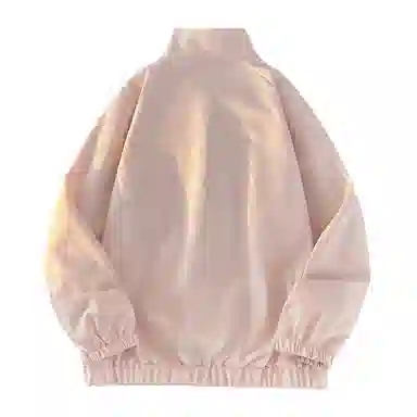 兰缪 美式百搭休闲宽松圆领运动长袖夹克外套 男女同款