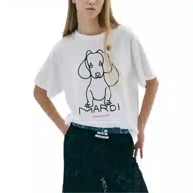 MARDI MERCREDI SS25 TSHIRT DDANJI CH.02_IVORY BLACK T