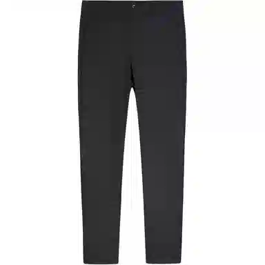 才子 纯色微弹中腰拉链修身直筒休闲裤 男款