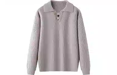 恒源祥 纯色保暖长袖毛衣 男女同款