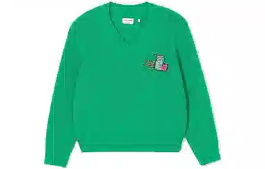 Lacoste Holiday V-Neck Sweater Green