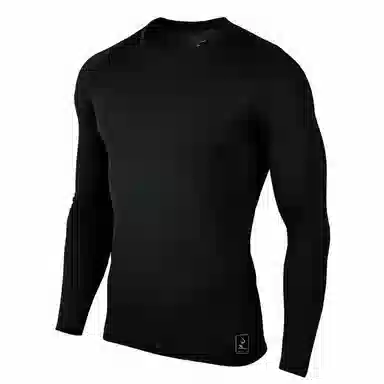 浪莎 针织长袖衫户外速干衣跑步圆领健身衣 男款