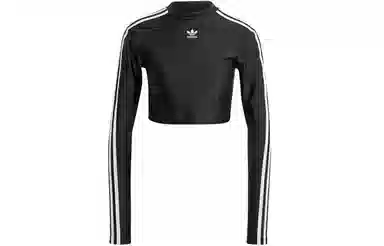 adidas Originals 3-Stripes Cropped Long-Sleeve Top