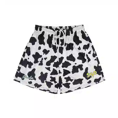 BKCXZICE SMVP Cow Print Shorts