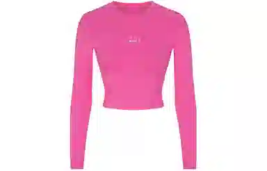 SKIMS Hot Pink Long Sleeve Tee