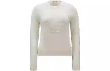 Moncler Embroidered Logo Cashmere Wool Jumper