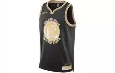 Nike SW Fan Edition Curry 30 Jersey Black Club Gold