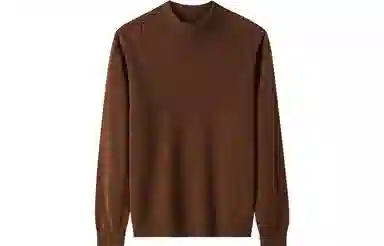 恒源祥 纯色半高领针织套头毛衣 女款