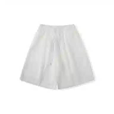 我是大卫 夏季新款复古工装纯色休闲短裤 男款 白色