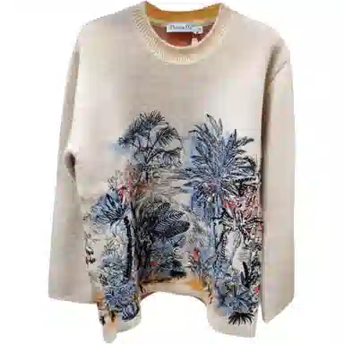 Dior Floral Embroidered Sweater