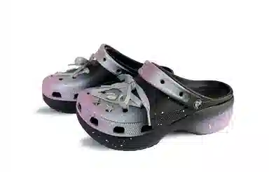 Crocs Classic Platform Clog Silver/Pink