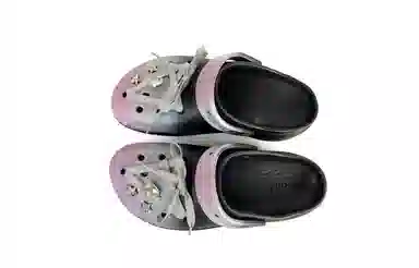 Crocs Classic Platform Clog Silver/Pink