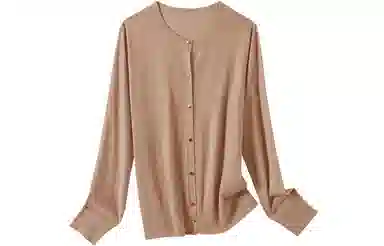 恒源祥 精纺圆领长袖薄款开衫毛衣 女款