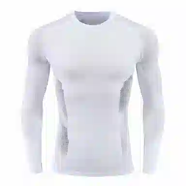 浪莎 压缩衣速干紧身运动长袖健身衣 男款