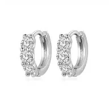 饰伴 锆韵流光 时尚简约 精致高级 雅致 小众 创意设计日常百搭 甜美清新 好运 温柔大方 合金 耳环 女款