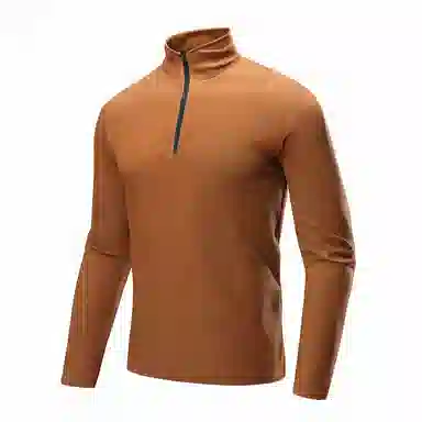 浪莎 速干运动上衣半拉链立领长袖健身衣 男款