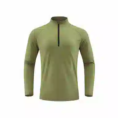 浪莎 高领半拉链训练服速干长袖健身衣 男款