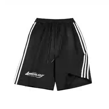 Amber Light Striped Casual Shorts