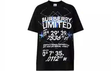 Burberry FW22 Logo Print T-Shirt Black