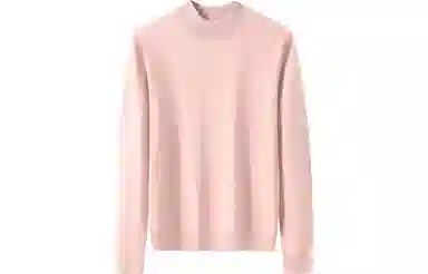 恒源祥 纯色休闲半高领针织套头毛衣 女款