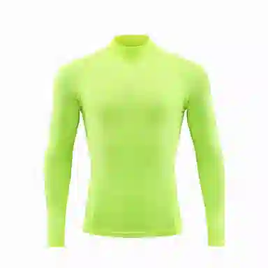 浪莎 半高领速干跑步长袖健身衣 男款
