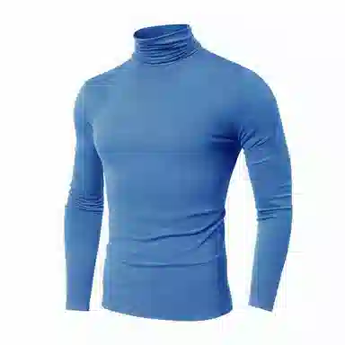 浪莎 长袖欧美运动高领休闲健身衣 男款