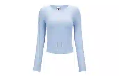 蕉下 纯色圆领休闲套头修身长袖毛衣 女款