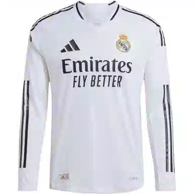adidas REAL MADRID 2425 LONG SLEEVE HOME AUTHENTIC JERSEY