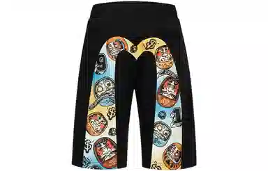 EVISU SS24 Black Shorts