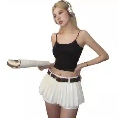 怪力萝莉 舒适纯色修身背心 女款