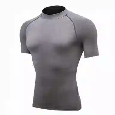 浪莎 圆领男士短袖运动跑步健身衣 男款