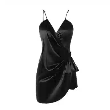 潞优野 纯色休闲时尚无袖家居服睡裙 女款