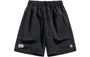 大卫贝肯 美式街头基础款百搭宽松抽绳速干户外工装五分休闲短裤 男女同款