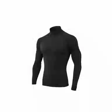 浪莎 高弹紧身运动跑步训练长袖立领健身衣 男款