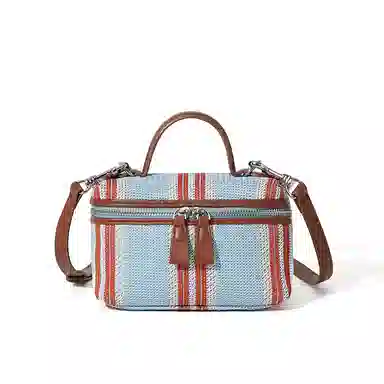 MASTER CANVAS Stripe Tote Bag Blue