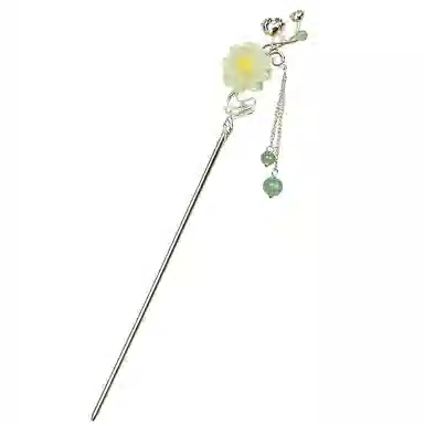 彤彤兔 超仙牡丹花流苏新中式高级感簪子古风汉服头饰发钗 合金 发簪 女款