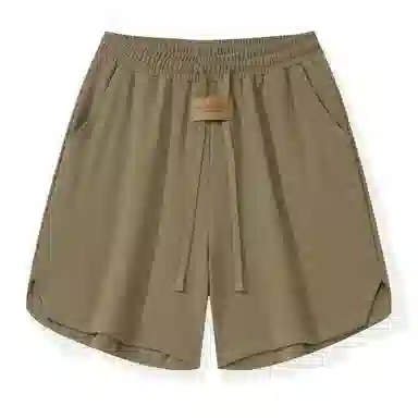 三体 问题系列  简约纯色基础百搭宽松直筒松紧系绳美式复古高街潮牌时尚舒适学生多巴胺个性薄款跑步健身休闲短裤 男女同款