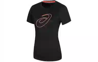 Asics Logo Crewneck T-Shirt Black