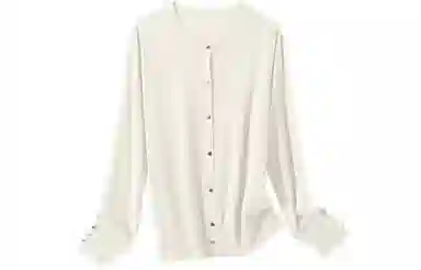 恒源祥 精纺圆领长袖薄款开衫毛衣 女款