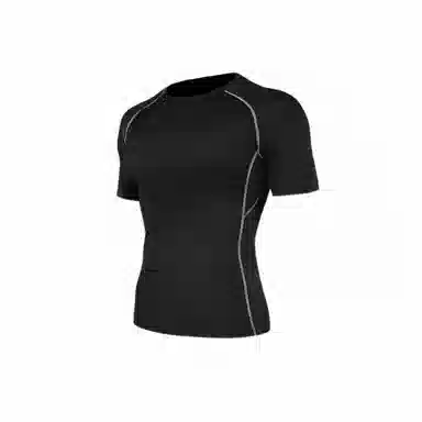 浪莎 运动舒适透气短袖健身衣 男款