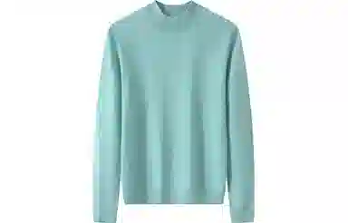 恒源祥 纯色休闲半高领针织套头毛衣 女款