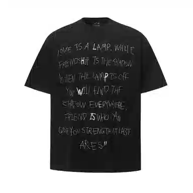 WAYHWEI Retro Street Letter Cotton T-Shirt