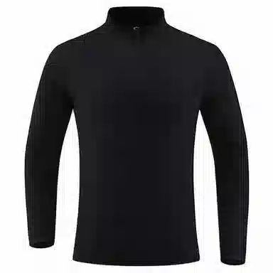 浪莎 户外长袖运动速干立领半拉链健身衣 男款