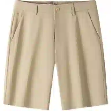 梦特娇 中腰透气排汗纯色简约五分百搭微弹舒适休闲短裤 男款