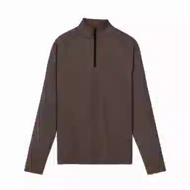 浪莎 高领修身加绒半拉链跑步训练长袖健身衣 男款