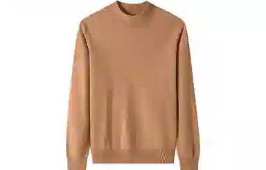 恒源祥 纯色半高领针织套头毛衣 女款