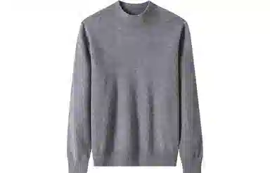 恒源祥 纯色半高领针织套头毛衣 女款